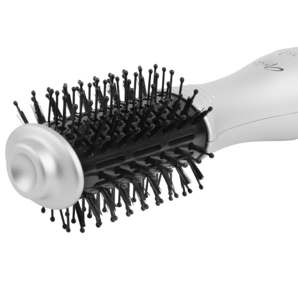 Aria Beauty Mini Blowdry Brush combo blow dryer + round brush in silver - Picture 2 of 8